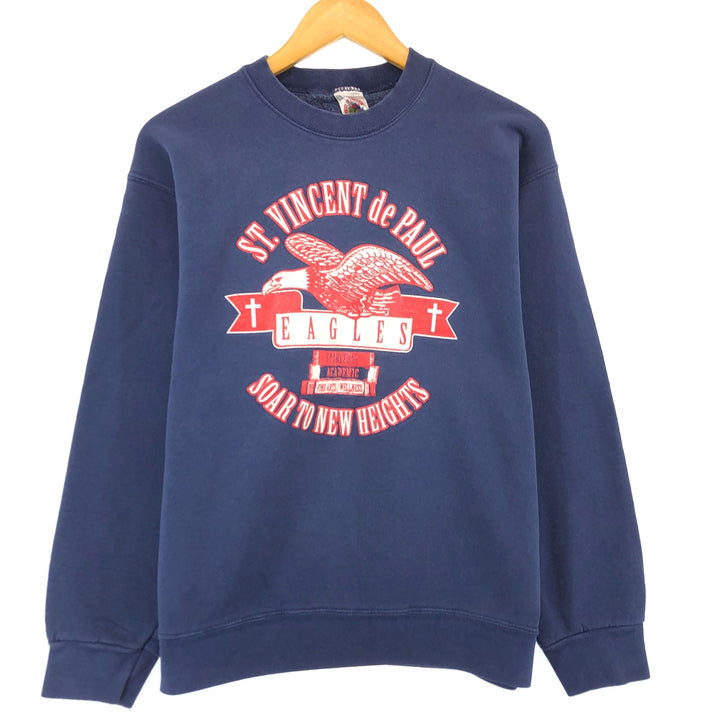 90'S Fruit of the Loom College Character Sweatshirt, Made in USA, Men's L, Vintage /eaa379914