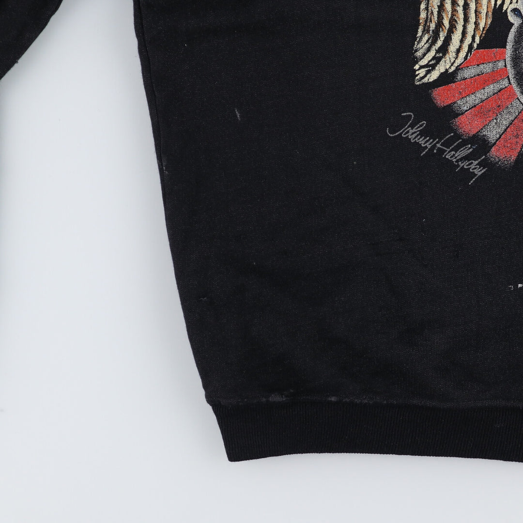 Johnny HALLYDAY Band Sweatshirt Trainer Men's XL /eaa379982