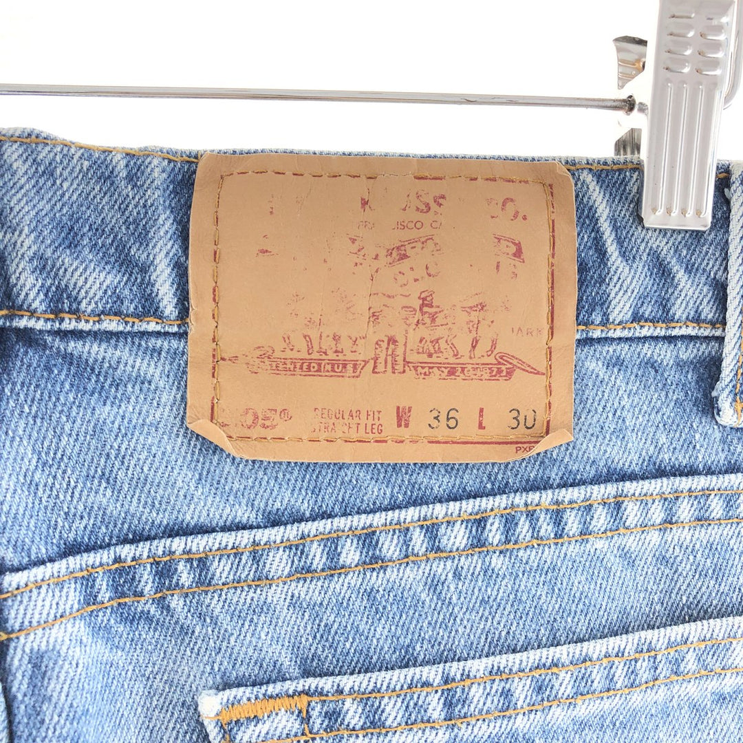 90'S Levi's 505 REGULAR FIT STRAIGHT LEG tapered denim pants made in USA men's w36 vintage /eaa380002