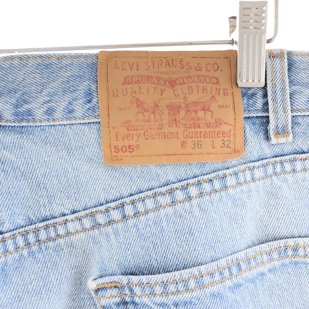 00'S Levi's 505 REGULAR FIT STRAIGHT LEG tapered denim pants made in USA men's w36 /eaa380004