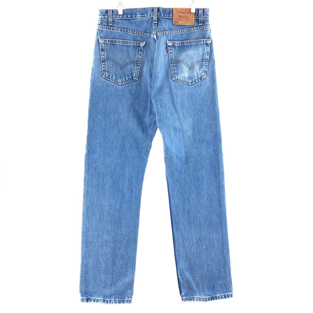 Levi's 505 REGULAR FIT STRAIGHT LEG tapered denim pants made in USA men's w34 /eaa380018