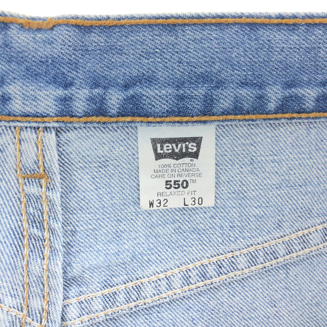 90'S Levi's 550 Relaxed Fit Tapered Denim Pants Made in Canada Men's W32 Vintage /eaa380032