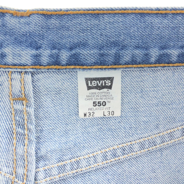 90'S Levi's 550 Relaxed Fit Tapered Denim Pants Made in Canada Men's W32 Vintage /eaa380032