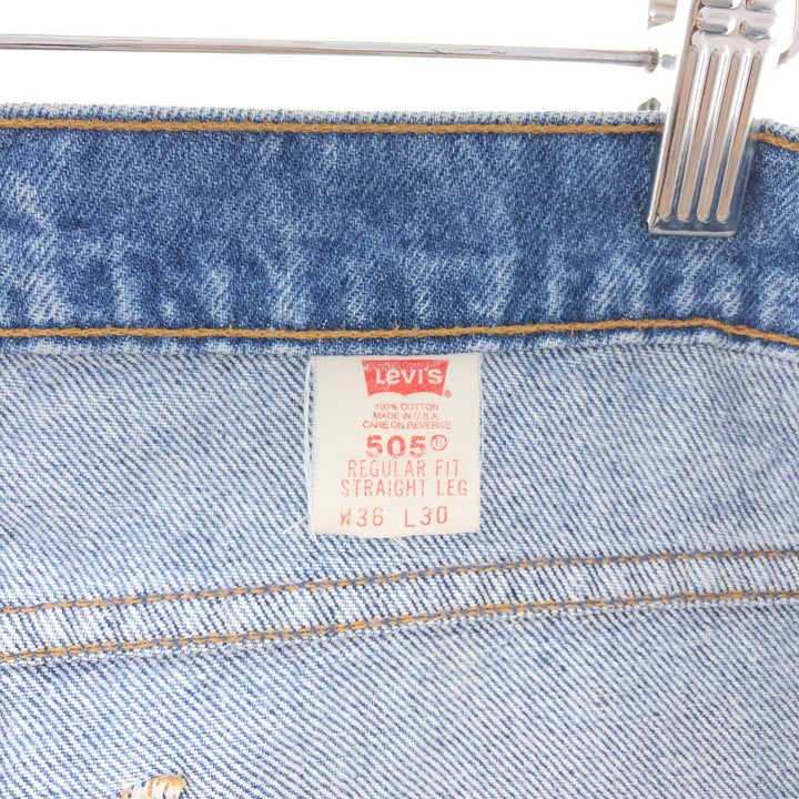 90'S Levi's 505 REGULAR FIT STRAIGHT LEG Tapered Denim Pants Made in USA Men's W36 Vintage /eaa380039
