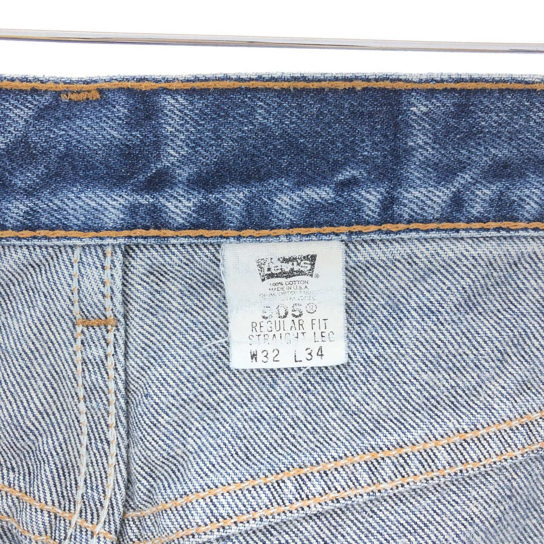 00'S Levi's 505 REGULAR FIT STRAIGHT LEG Tapered Denim Pants Made in USA Men's w32 /eaa380077