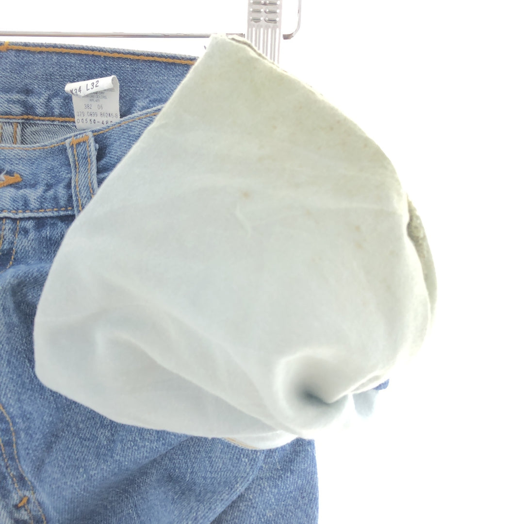 90'S Levi's 550 Classic Relaxed Fit Tapered Denim Pants Made in USA Men's W34 Vintage /eaa380079