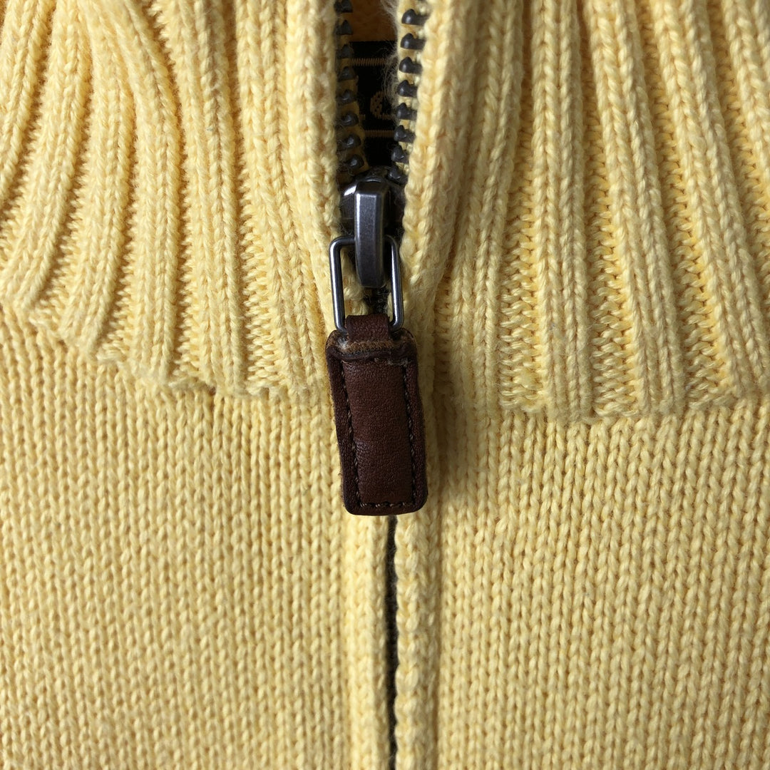 Ralph Lauren POLO by Ralph Lauren Cotton Knit Half Zip Sweater Men's XL cotton yellow type Vintage Second Hand