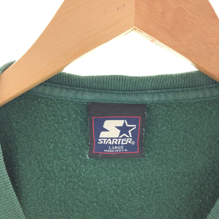 Starter MICHIGAN STATE Michigan State University College Sweatshirt Trainer Made in USA Men's L /eaa380423