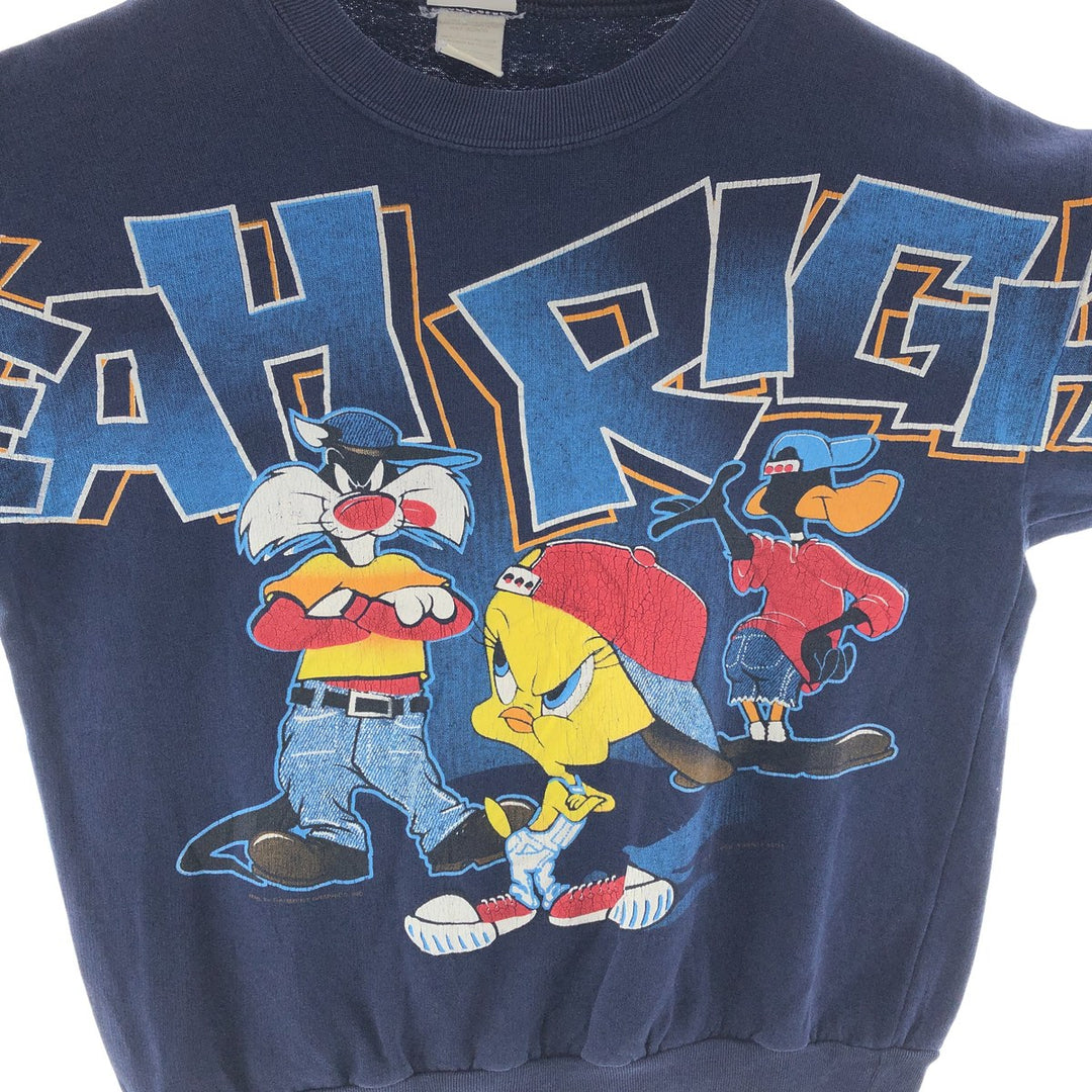 90'S Looney Tunes Large Print Character Sweatshirt, Men's L, Vintage /eaa380458