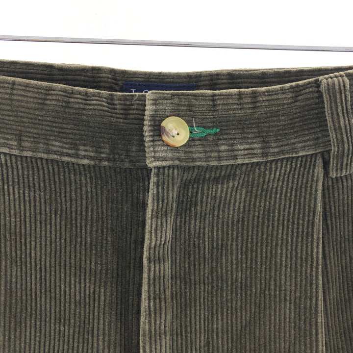 90'S Tommy Hilfiger Wide Ribbed Two-pleat Corduroy Pants Men's W33 Vintage / eaa380686