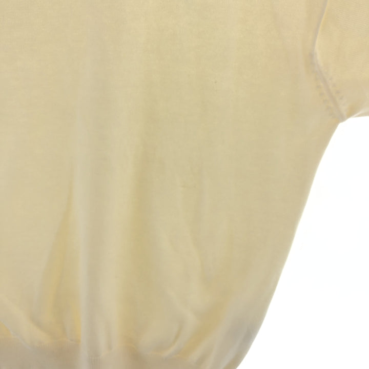 2000'S Tommy Hilfiger Golf Cotton Knit Sweater, Men's Size L cotton ivory Vintage Second Hand