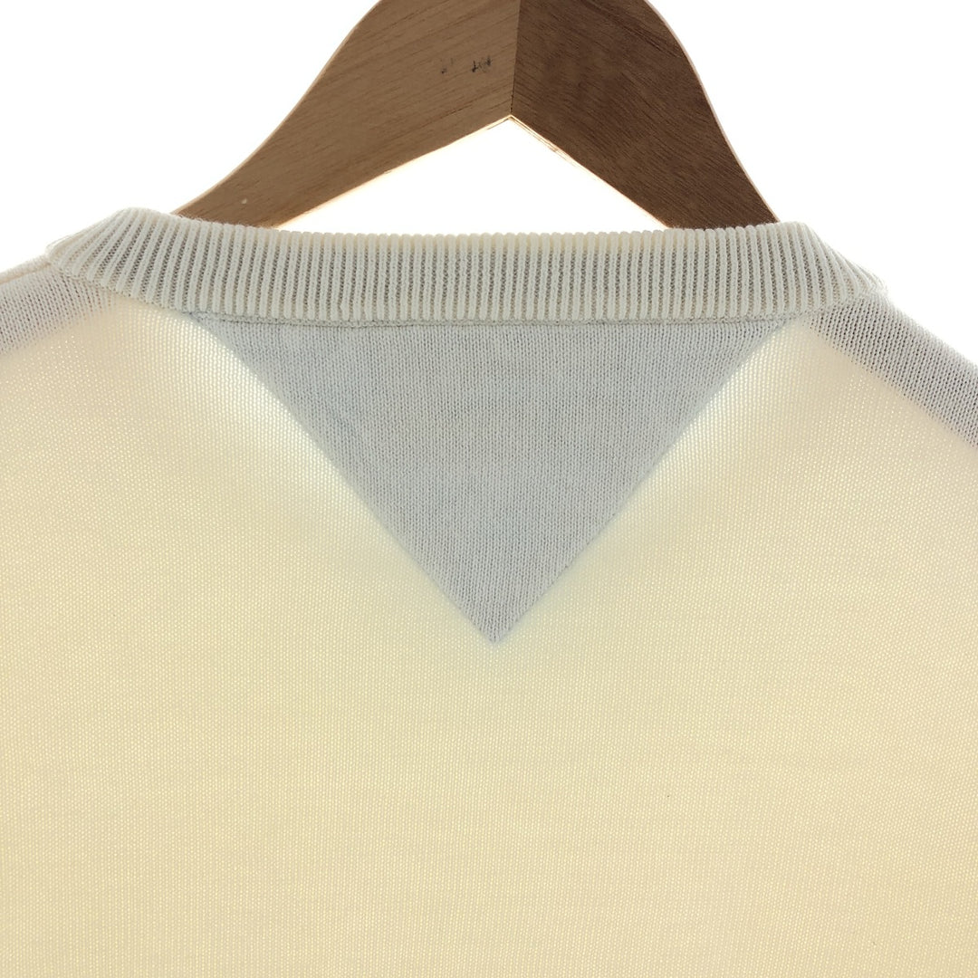 2000'S Tommy Hilfiger Golf Cotton Knit Sweater, Men's Size L cotton ivory Vintage Second Hand