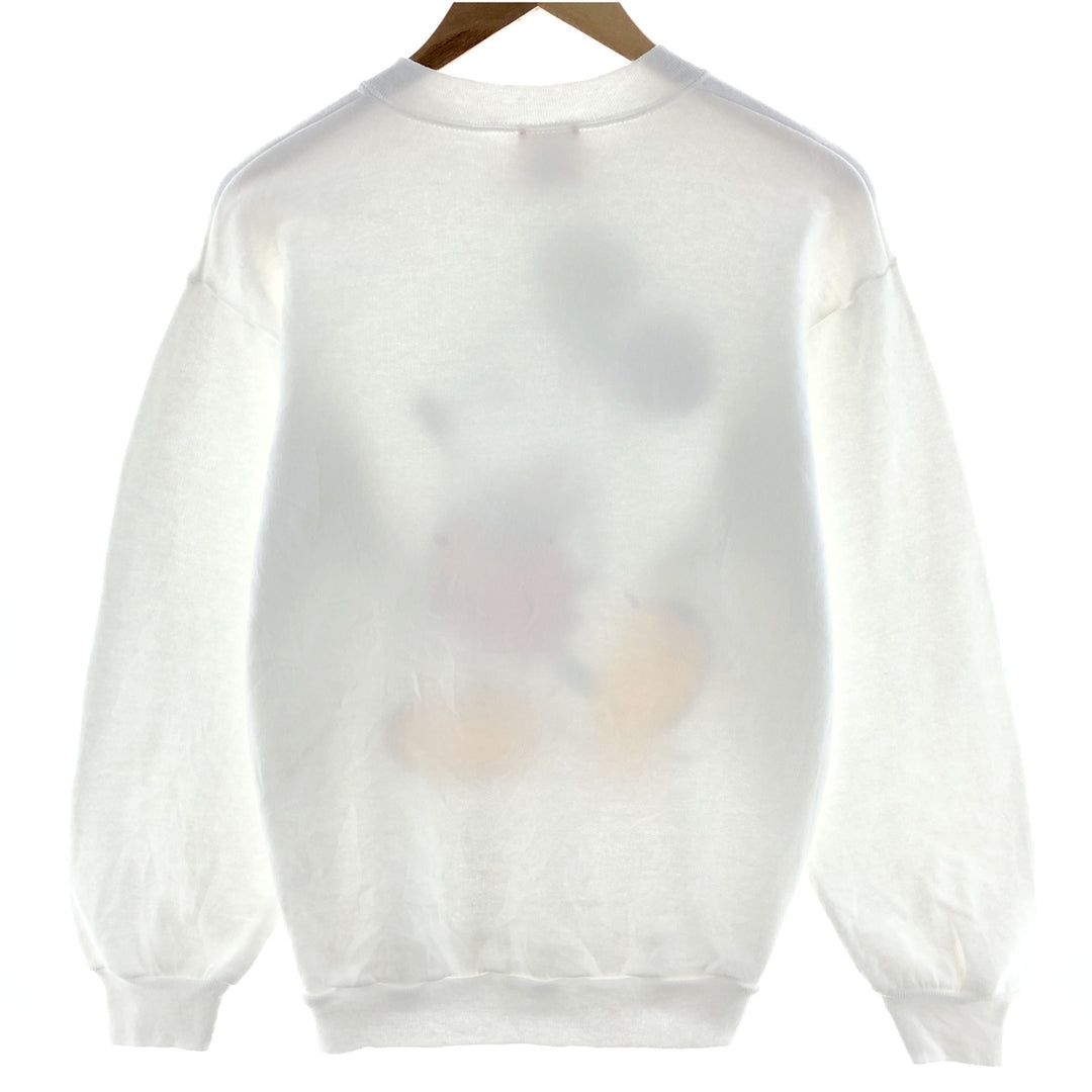 80'S Disney DESIGNS MICKEY MOUSE Mickey Mouse character sweatshirt, made in USA, men's M, vintage /eaa381005