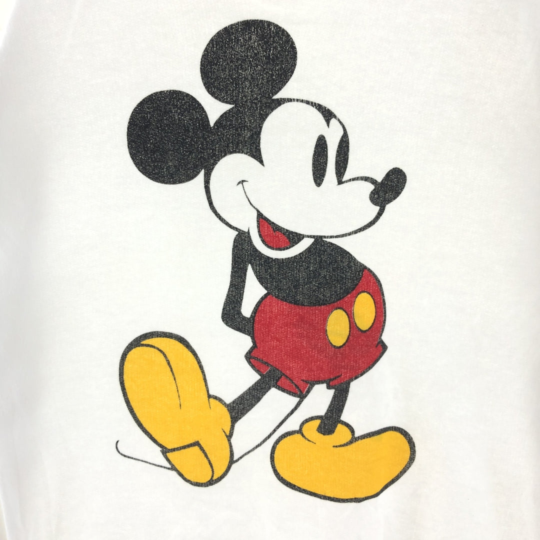80'S Disney DESIGNS MICKEY MOUSE Mickey Mouse character sweatshirt, made in USA, men's M, vintage /eaa381005
