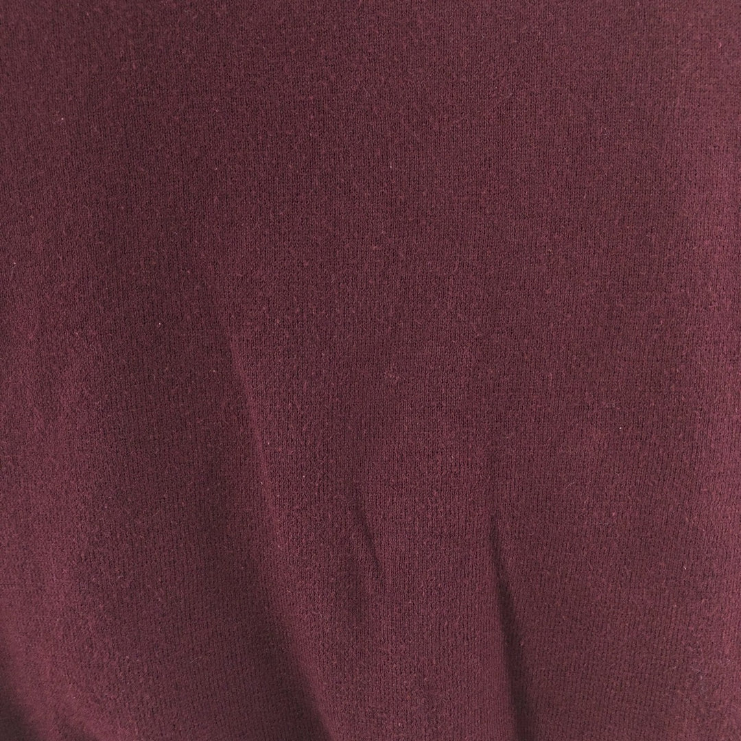 Ralph Lauren POLO RALPH LAUREN V-neck Pima cotton knit vest, men's size L Pima Cotton wine-red Vintage Second Hand