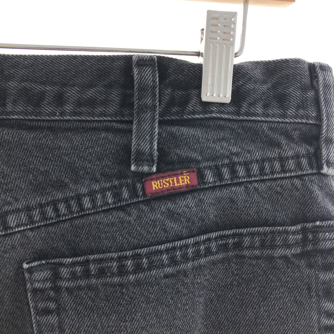 RUSTLER Black Denim Straight Denim Pants Men's w34 /eaa381099