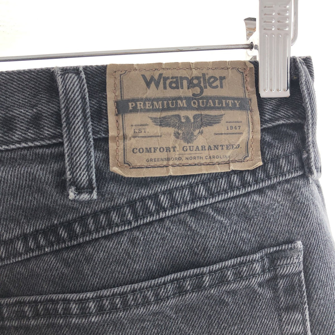 Wrangler Black Denim Straight Denim Pants Men's W33 / eaa381104