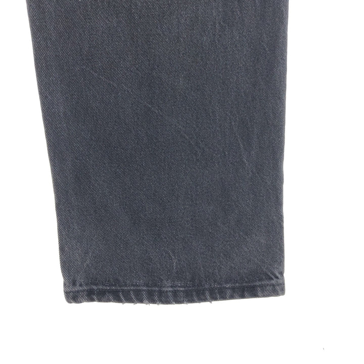 Wrangler Black Denim Straight Denim Pants Men's W33 / eaa381104