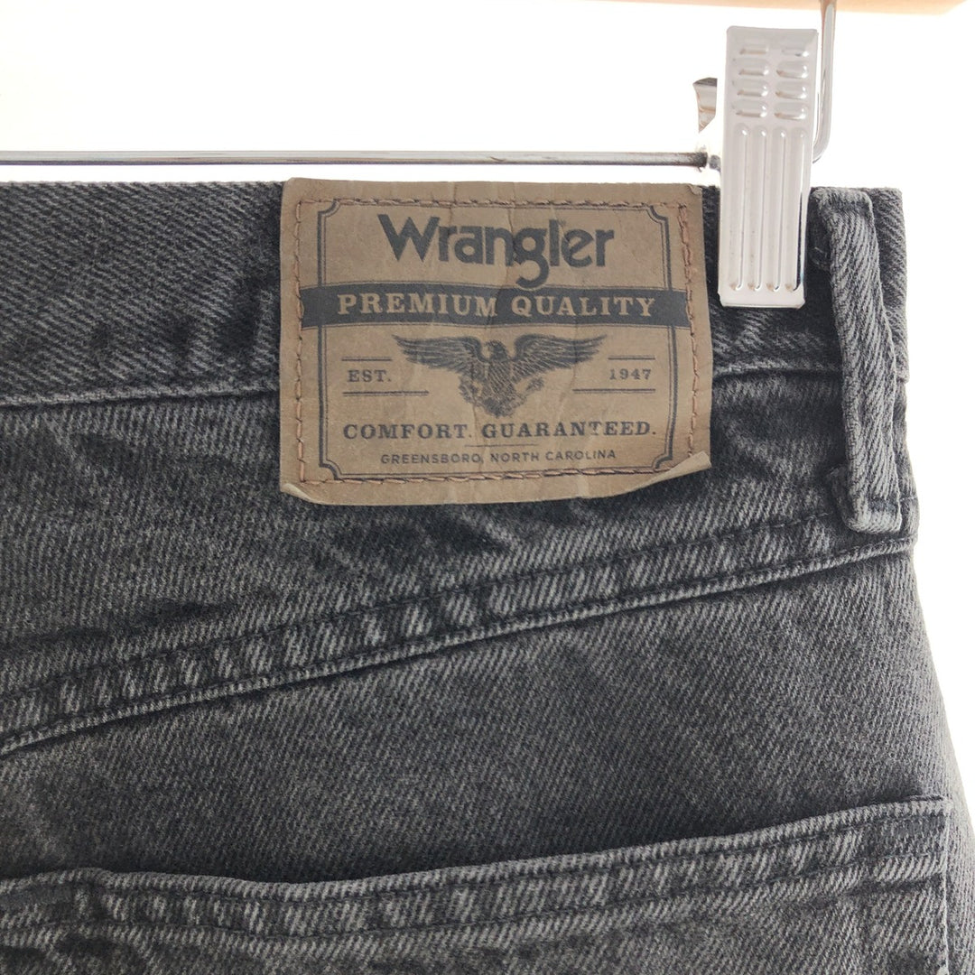 Wrangler Black Denim Straight Denim Pants Men's W32 / eaa381145