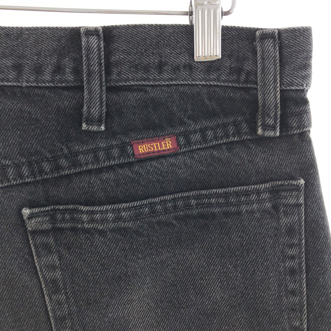 Rustler Black Denim Straight Denim Pants Men's w34 /eaa381146