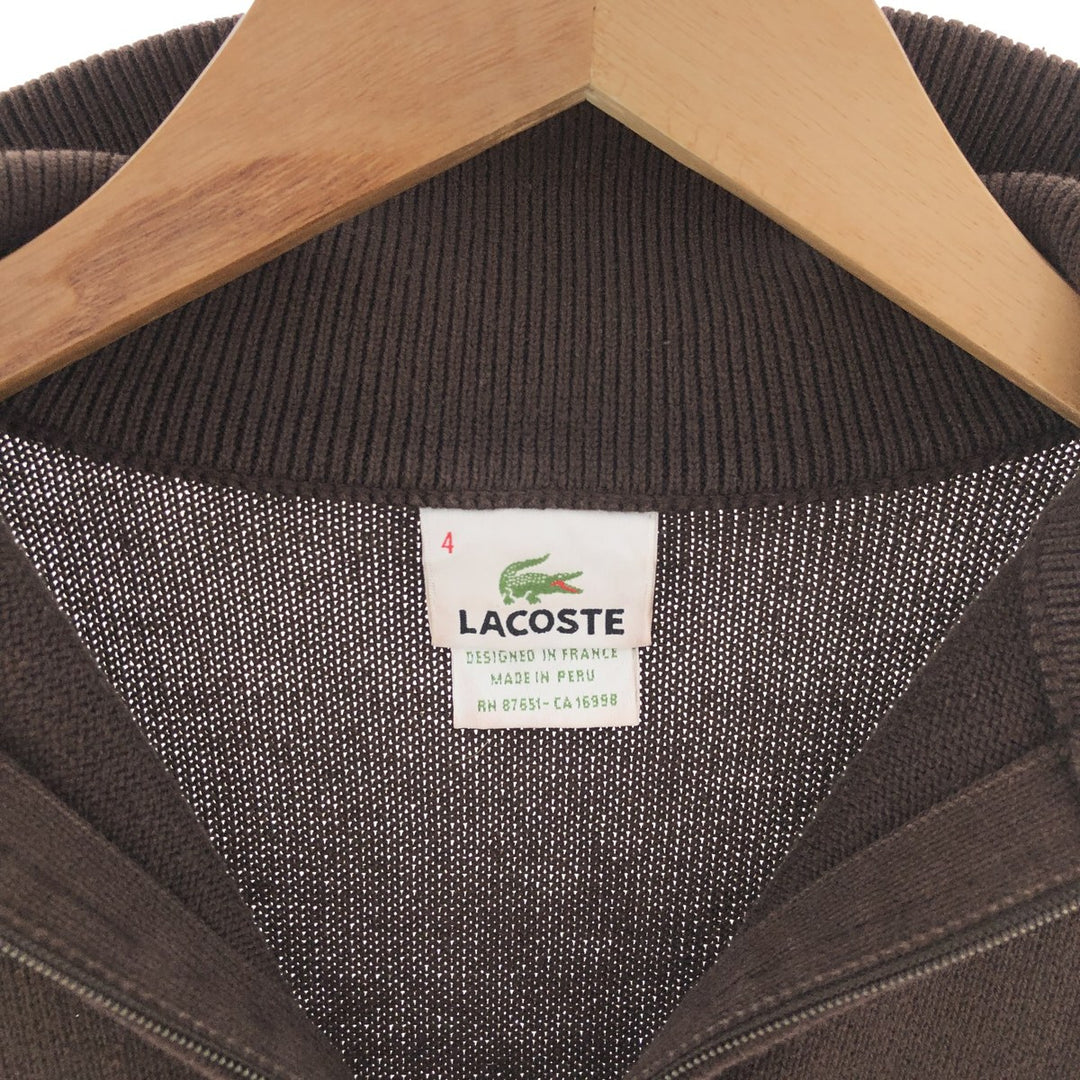 Lacoste Cotton knit half zip sweater Men's M size / eaa381167