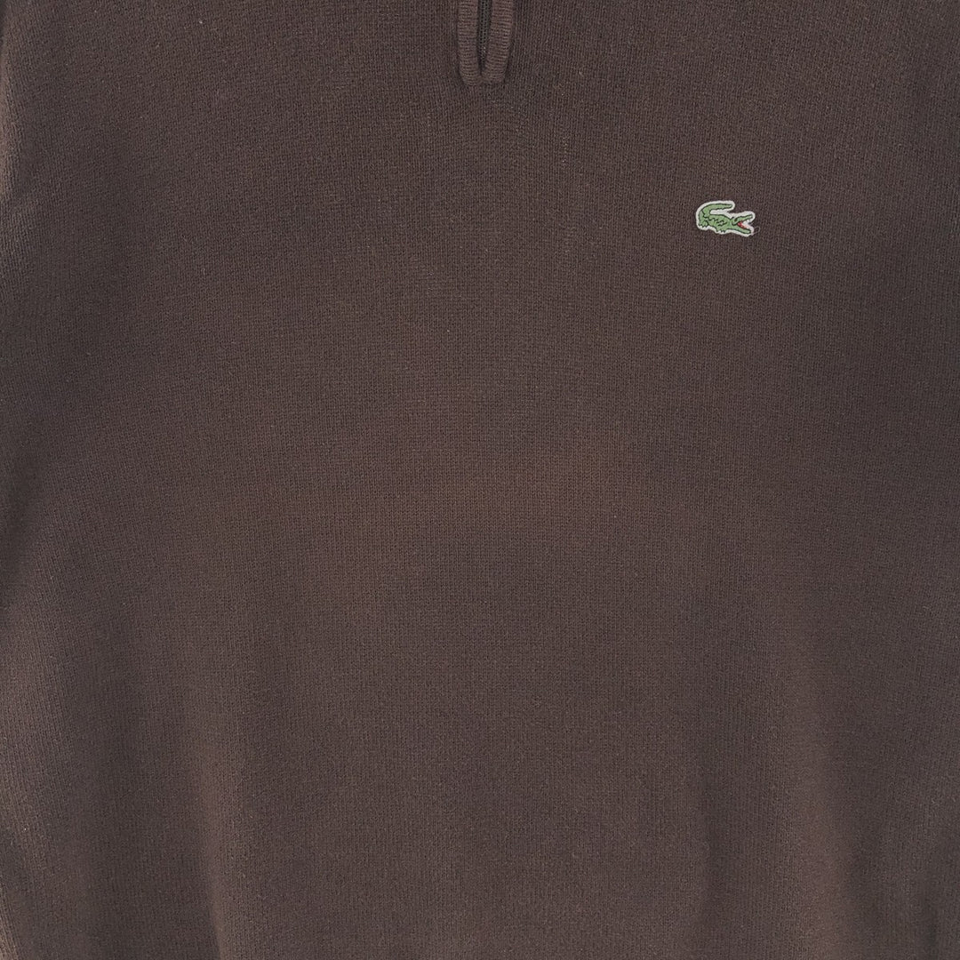 Lacoste Cotton knit half zip sweater Men's M size / eaa381167