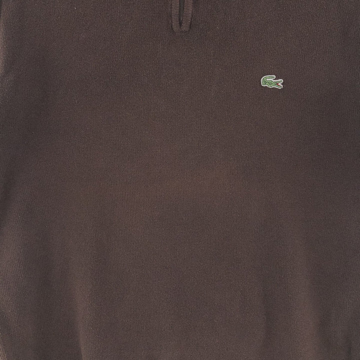 Lacoste Cotton knit half zip sweater Men's M size / eaa381167