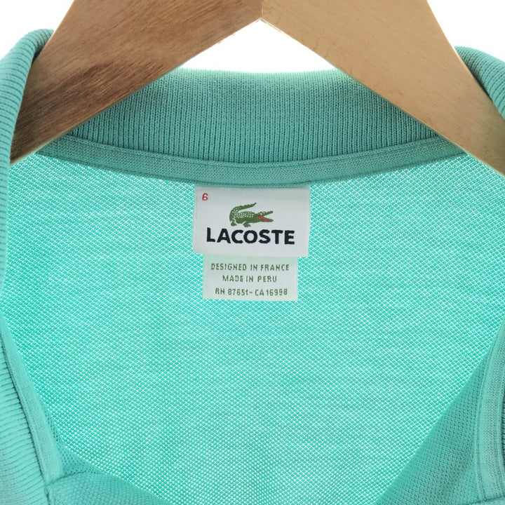 90'S Lacoste short sleeve polo shirt made in France size 6 men's XL vintage /eaa381284