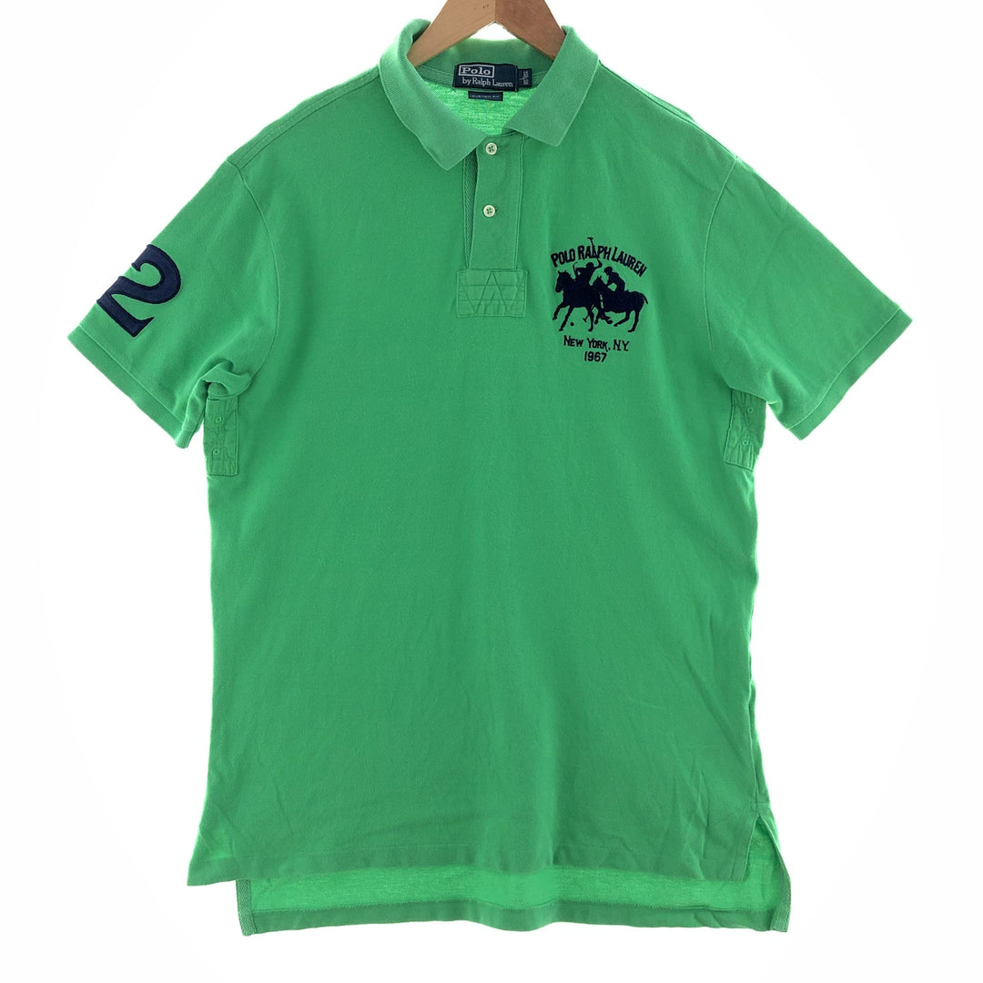 Ralph Lauren POLO by Ralph Lauren Double Pony Short Sleeve Polo Shirt Men's L /eaa381298