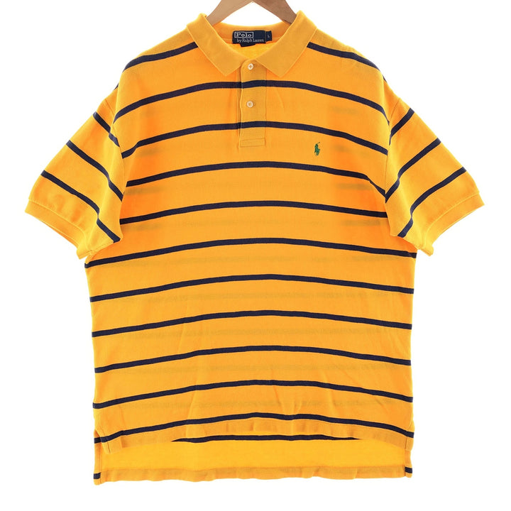 Ralph Lauren POLO by Ralph Lauren short sleeve striped polo shirt men's L /eaa381302