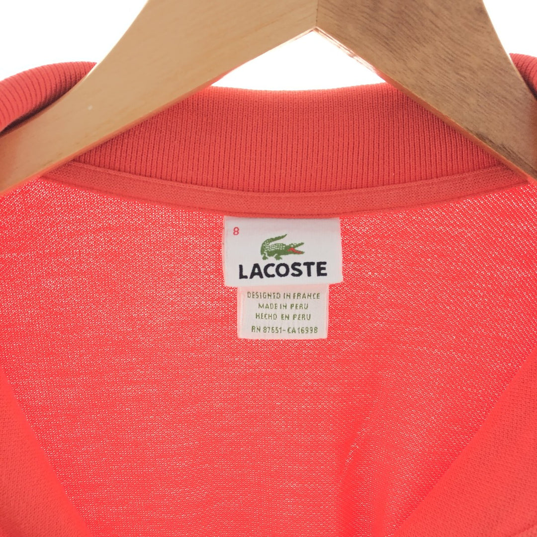 Lacoste LACOSTE Short Sleeve Polo Shirt 8 Men's XXL /eaa381311