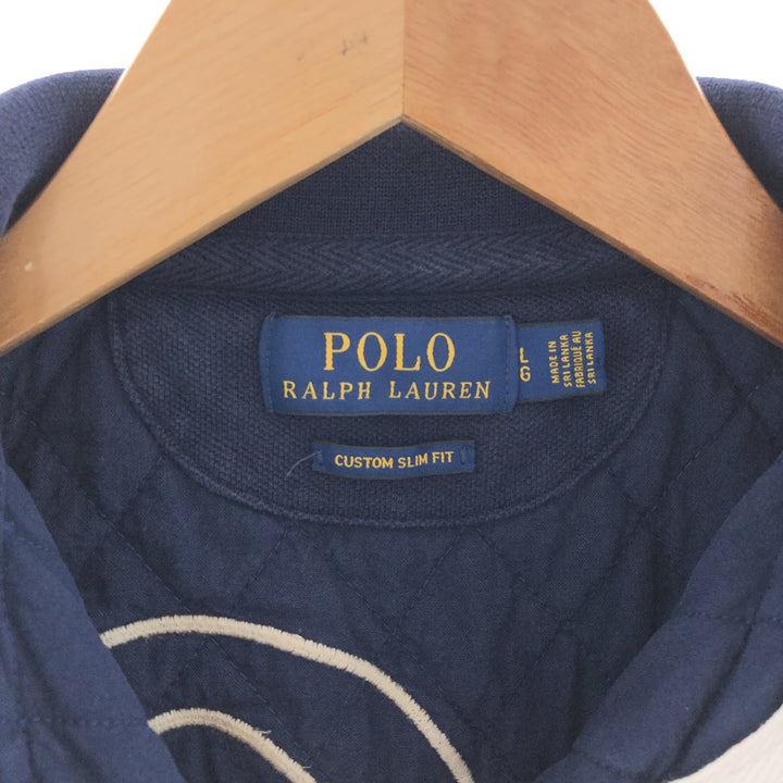 Ralph Lauren POLO RALPH LAUREN CUSTOM SLIM FIT short sleeve rugby shirt, men's L /eaa381360