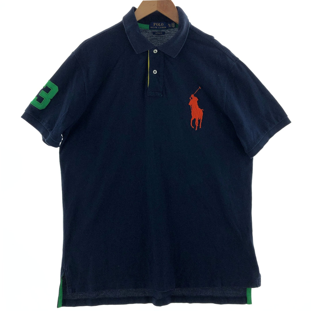 Ralph Lauren POLO RALPH LAUREN CUSTOM FIT Big Pony Short Sleeve Polo Shirt Men's XL /eaa381430