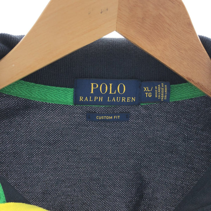 Ralph Lauren POLO RALPH LAUREN CUSTOM FIT Big Pony Short Sleeve Polo Shirt Men's XL /eaa381430