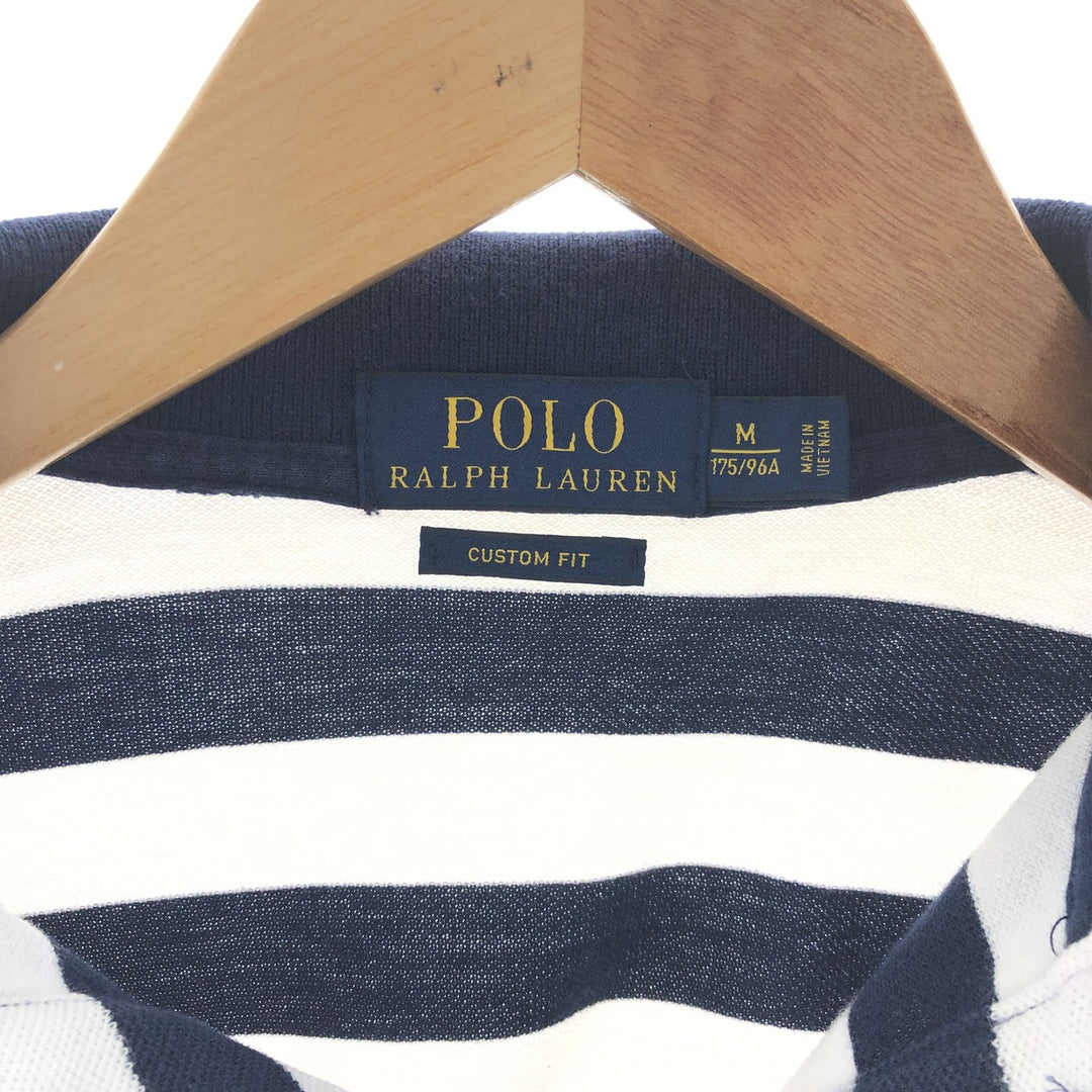 Ralph Lauren POLO RALPH LAUREN CUSTOM FIT short sleeve striped polo shirt men's M /eaa381501