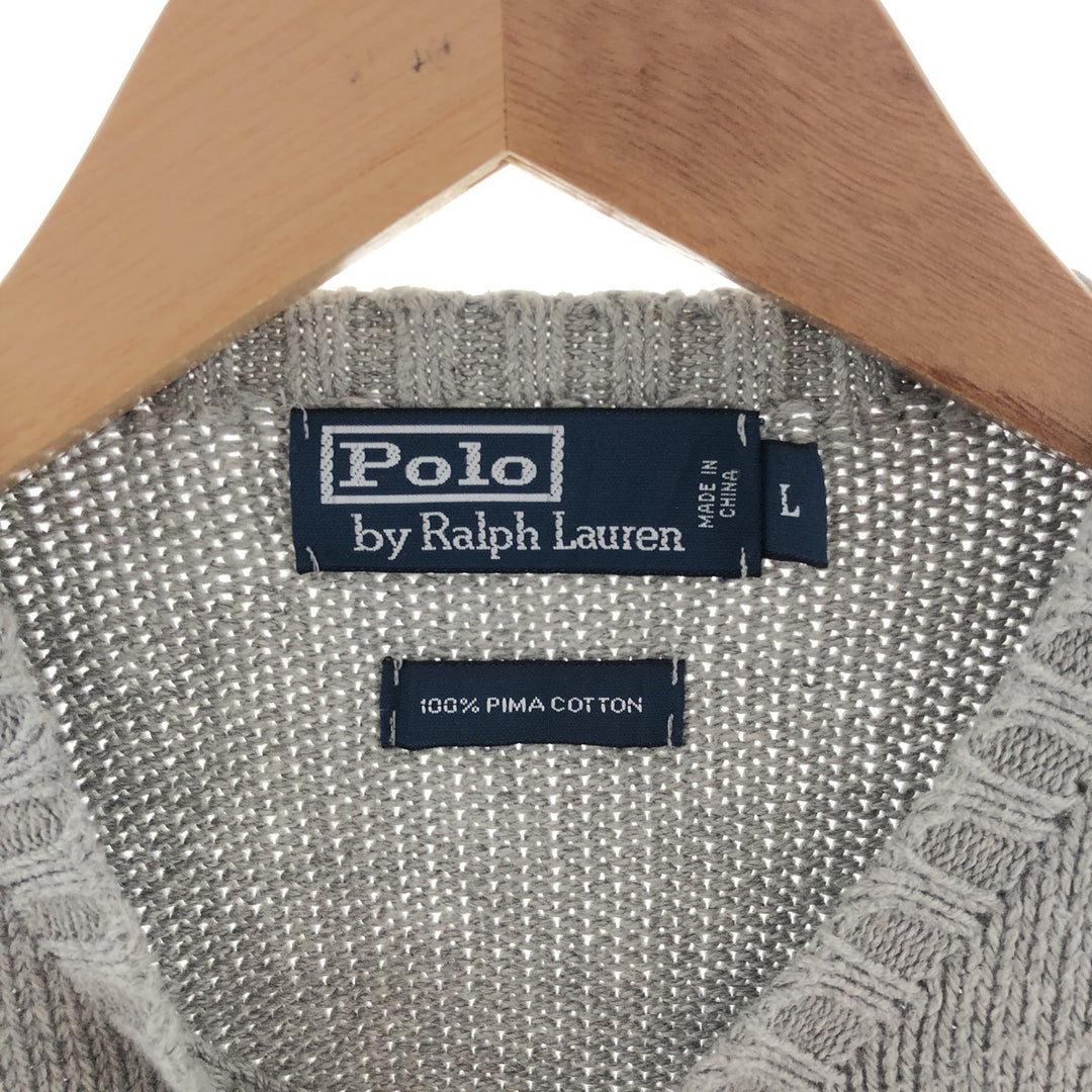 Ralph Lauren POLO by Ralph Lauren Pima cotton knit sweater, men's size L / eaa381529