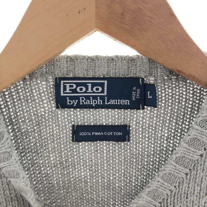 Ralph Lauren POLO by Ralph Lauren Pima cotton knit sweater, men's size L / eaa381529