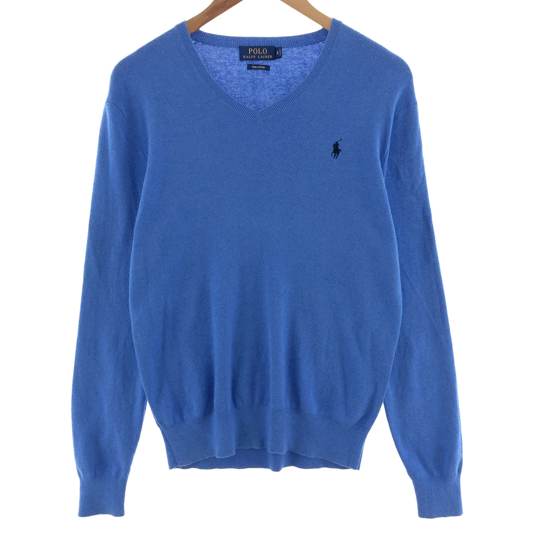 Ralph Lauren POLO RALPH LAUREN V-neck Pima cotton knit sweater Men's S size / eaa381535
