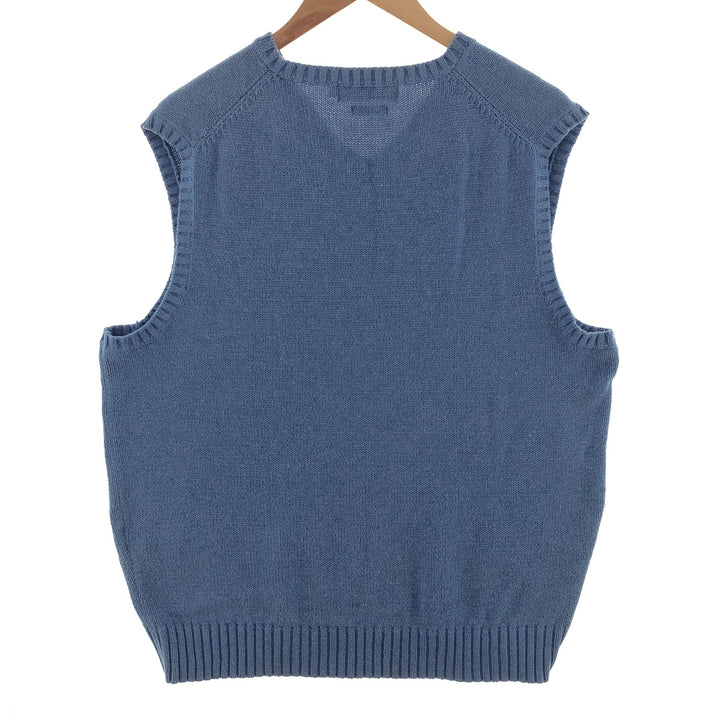 Ralph Lauren POLO by Ralph Lauren V-neck cotton knit vest, men's size M / eaa381541