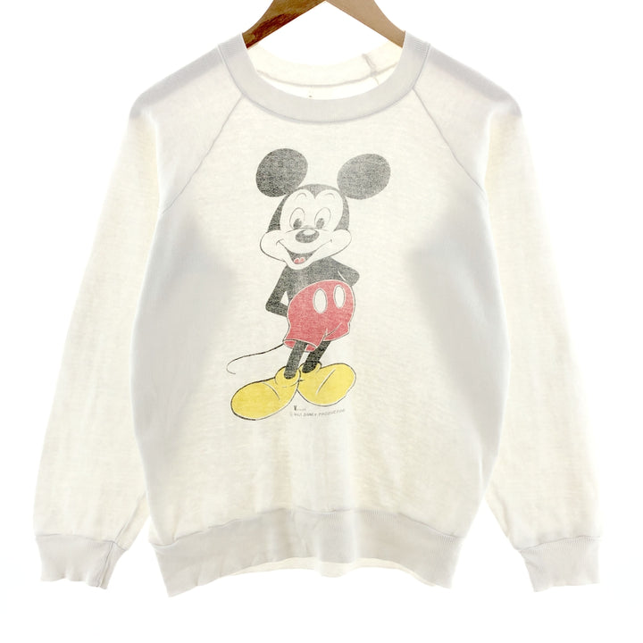 80'S MICKY MOUSE Mickey Mouse character sweatshirt, men's M, vintage / eaa381554