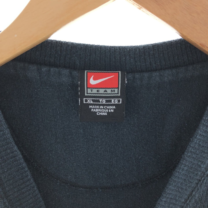 ~00'S Nike NIKE TEAM Ribbed V-neck Cotton Knit Vest Men's XL /eaa381582