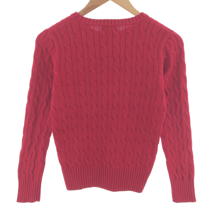 Ralph Lauren POLO by Ralph Lauren Cable Knit Cotton Sweater Women's S /eaa381592