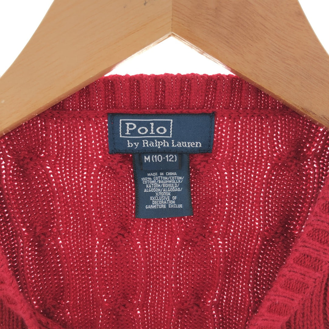 Ralph Lauren POLO by Ralph Lauren Cable Knit Cotton Sweater Women's S /eaa381592