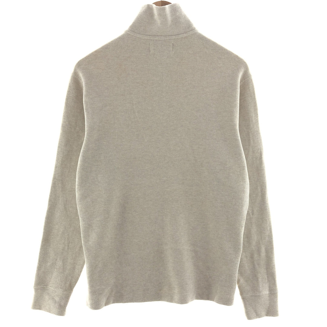 Ralph Lauren POLO by Ralph Lauren Half-Zip Sweatshirt, Men's S cotton Beige type Vintage Second Hand