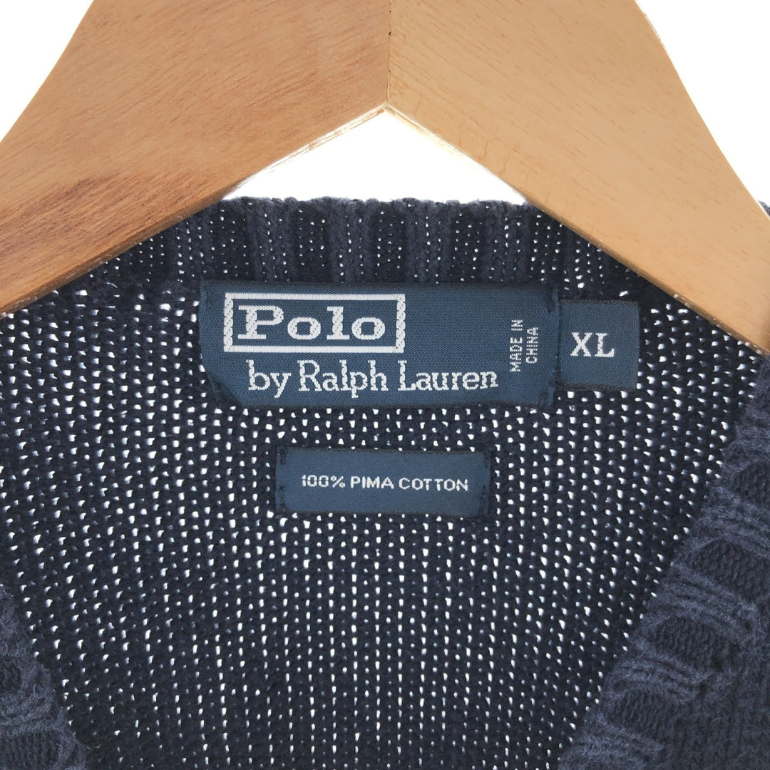 Ralph Lauren POLO by Ralph Lauren Pima cotton knit sweater Men's XL size /eaa381610