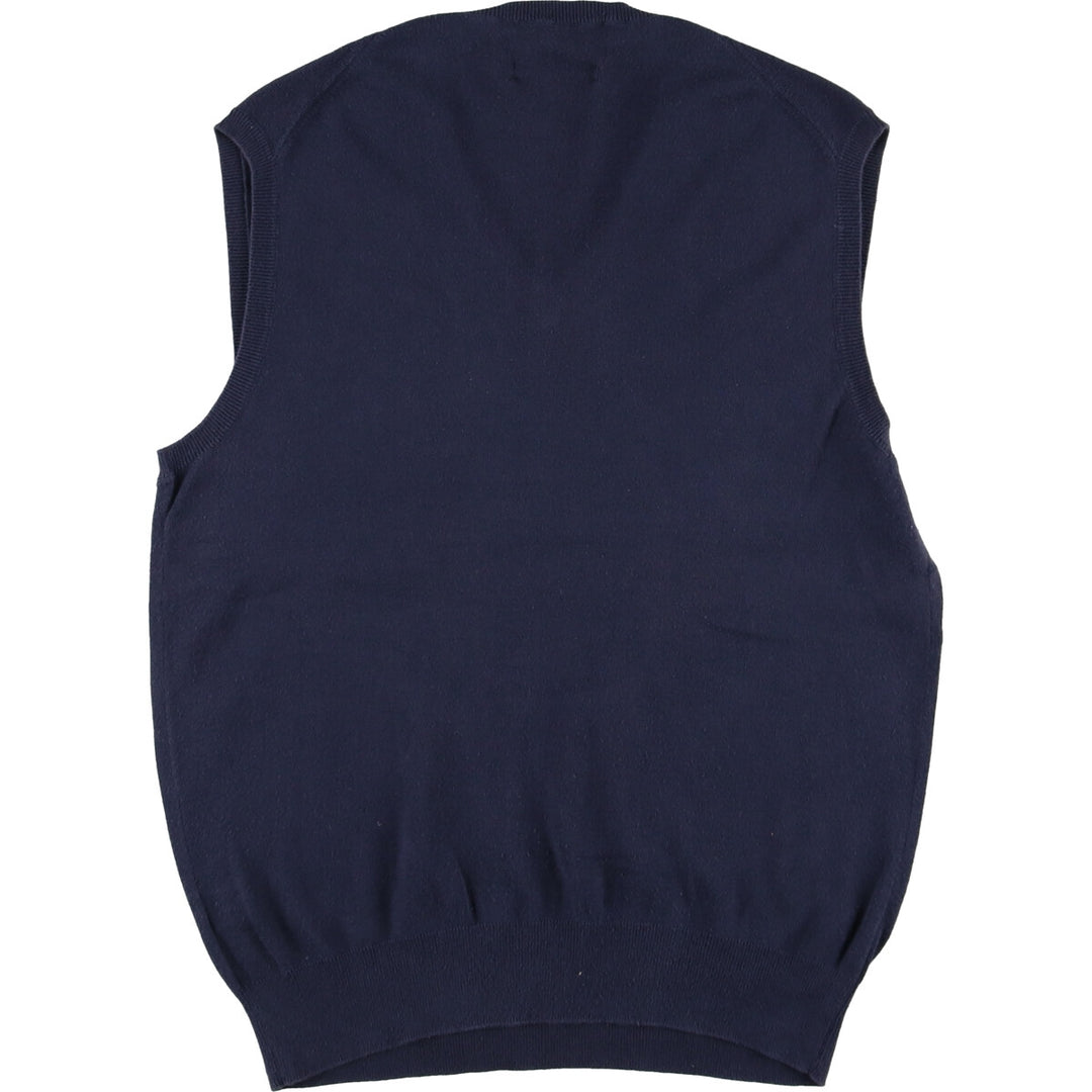 Ralph Lauren POLO by Ralph Lauren V-neck Pima cotton knit vest, men's size M / eaa381640