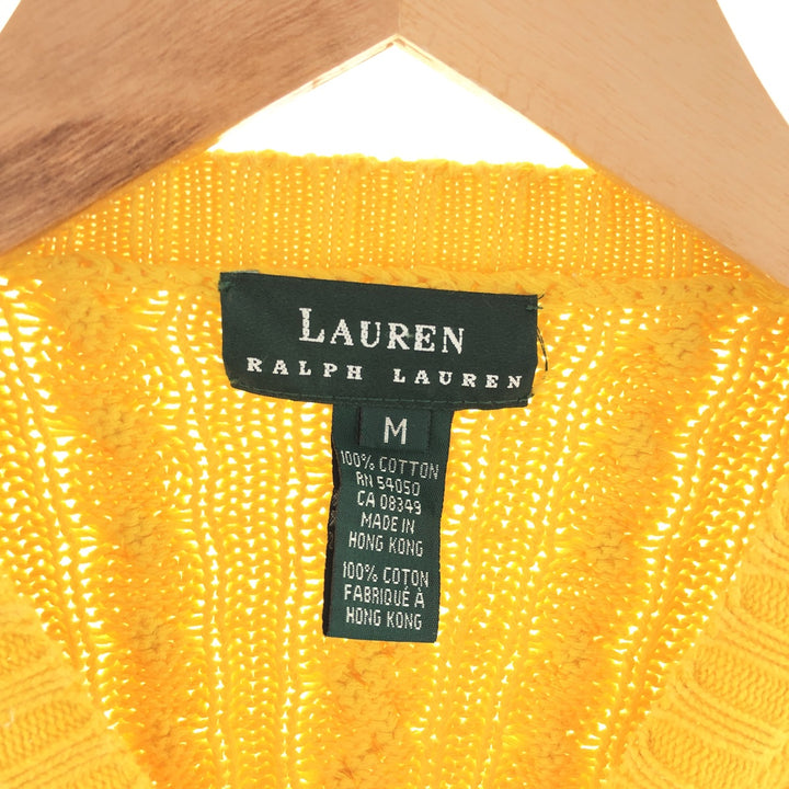 Ralph Lauren LAUREN RALPH LAUREN Cable knit cotton sweater Women's M size / eaa381653