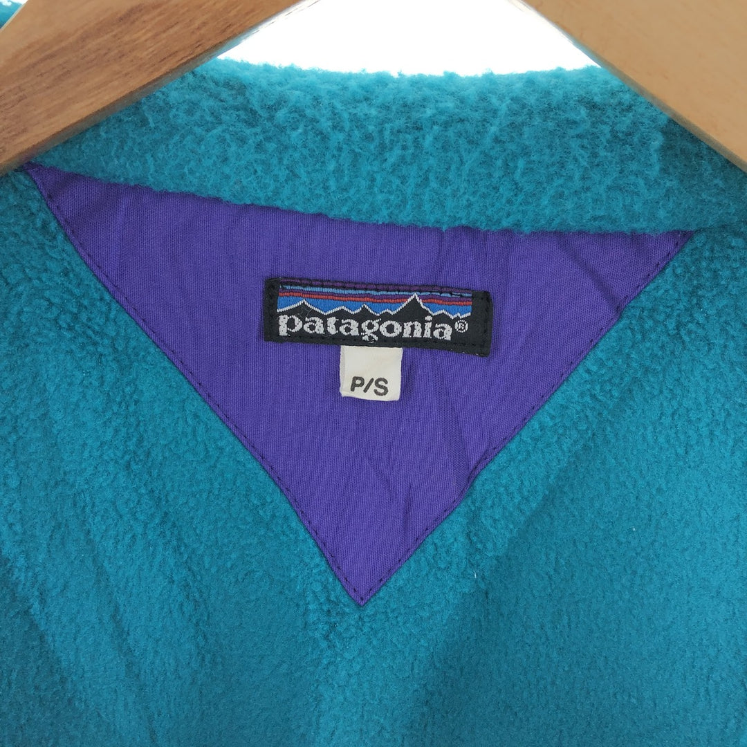 90'S Patagonia R Mark Tag 25610 Half Button Fleece Pullover Women's L Vintage /eaa381693