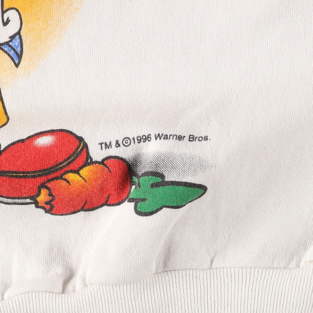 90'S LOONEY TUNES Bugs Bunny character sweatshirt, made in USA, men's M /eaa381709