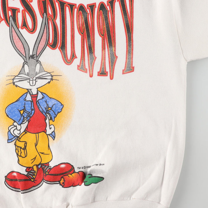 90'S LOONEY TUNES Bugs Bunny character sweatshirt, made in USA, men's M /eaa381709